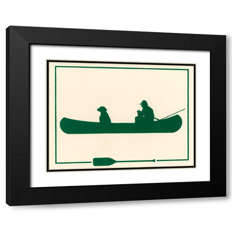 Ca139 Black Modern Wood Framed Art Print with Double Matting by Crockett Collection