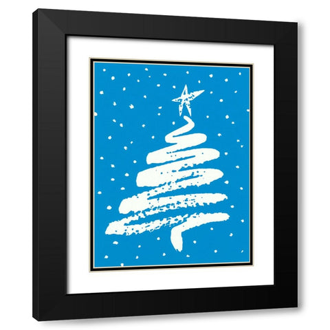 Ca161 Black Modern Wood Framed Art Print with Double Matting by Crockett Collection