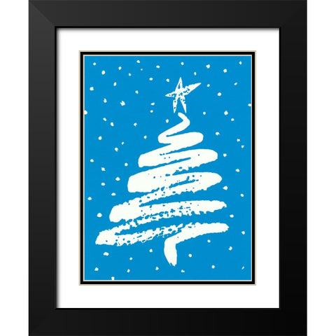 Ca161 Black Modern Wood Framed Art Print with Double Matting by Crockett Collection