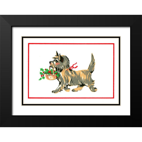 C-811 Black Modern Wood Framed Art Print with Double Matting by Crockett Collection