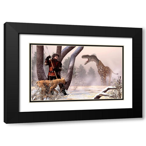 The Questing Beast Black Modern Wood Framed Art Print with Double Matting by Eskridge, Daniel