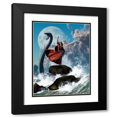 The Sea Witch Black Modern Wood Framed Art Print with Double Matting by Eskridge, Daniel