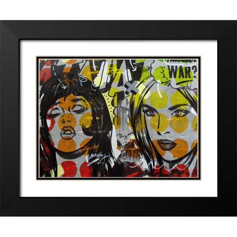 Another War Black Modern Wood Framed Art Print with Double Matting by Monteavaro, Dan