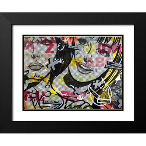 Apologies Black Modern Wood Framed Art Print with Double Matting by Monteavaro, Dan