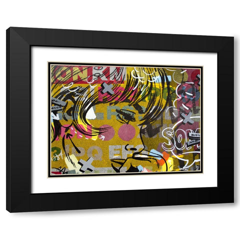 Every Sometimes Black Modern Wood Framed Art Print with Double Matting by Monteavaro, Dan