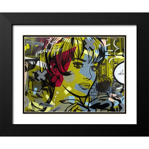 Man Hunter Black Modern Wood Framed Art Print with Double Matting by Monteavaro, Dan