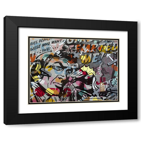 Mimosas Black Modern Wood Framed Art Print with Double Matting by Monteavaro, Dan