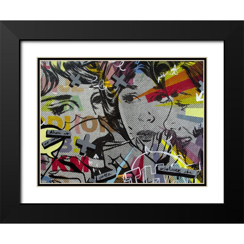That There Is Black Modern Wood Framed Art Print with Double Matting by Monteavaro, Dan