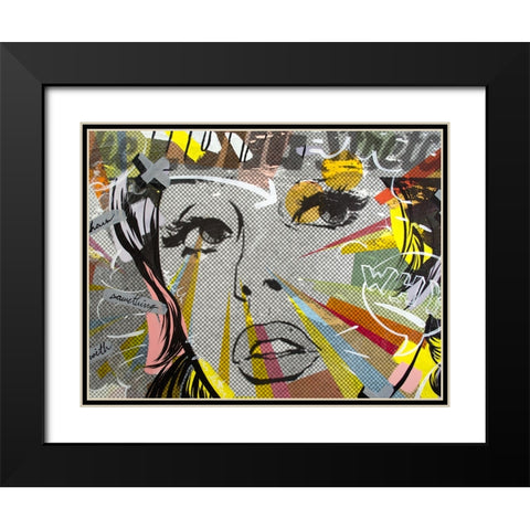 The Long Stretch Black Modern Wood Framed Art Print with Double Matting by Monteavaro, Dan