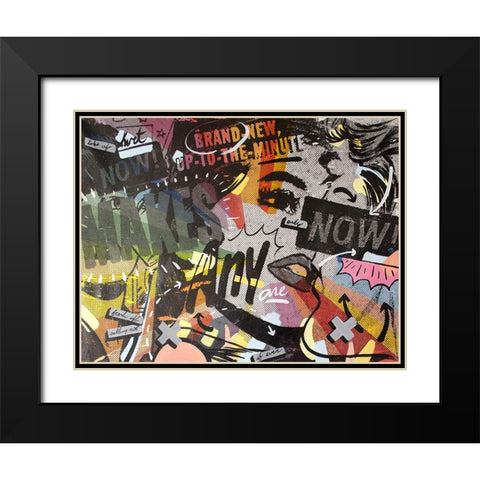 Anyone Now Black Modern Wood Framed Art Print with Double Matting by Monteavaro, Dan