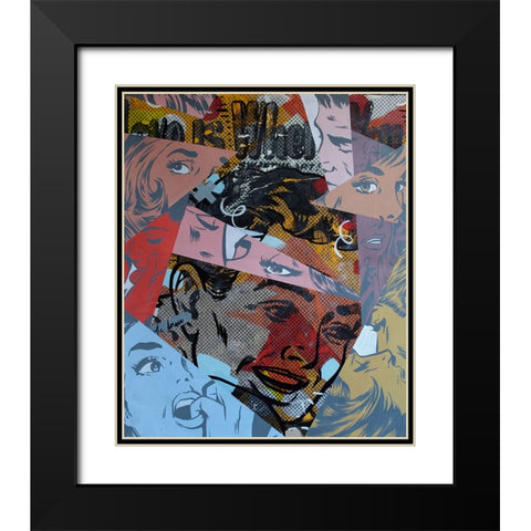 Love Is Where Black Modern Wood Framed Art Print with Double Matting by Monteavaro, Dan