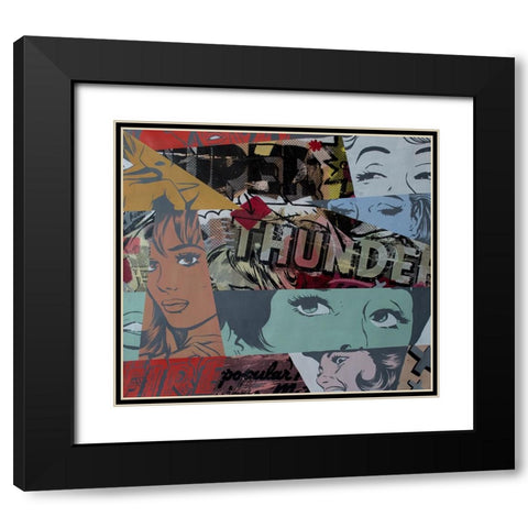 Super Thunder Black Modern Wood Framed Art Print with Double Matting by Monteavaro, Dan