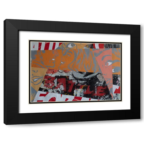 The Battle Black Modern Wood Framed Art Print with Double Matting by Monteavaro, Dan