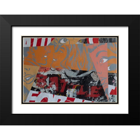 The Battle Black Modern Wood Framed Art Print with Double Matting by Monteavaro, Dan