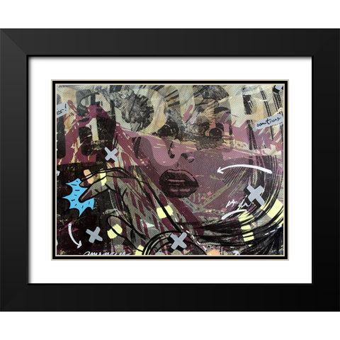 Sometimes Free Black Modern Wood Framed Art Print with Double Matting by Monteavaro, Dan