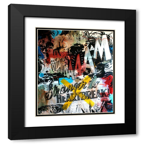 Stranger Black Modern Wood Framed Art Print with Double Matting by Monteavaro, Dan