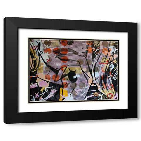 Wait Wait Go 1 Black Modern Wood Framed Art Print with Double Matting by Monteavaro, Dan
