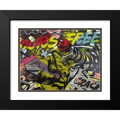 Yours Free Black Modern Wood Framed Art Print with Double Matting by Monteavaro, Dan