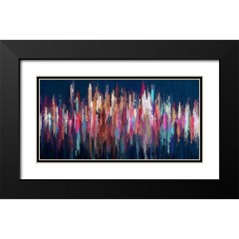 City Lights II Black Modern Wood Framed Art Print with Double Matting by Manlove, David