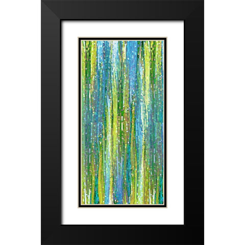 Effervescence Black Modern Wood Framed Art Print with Double Matting by Manlove, David