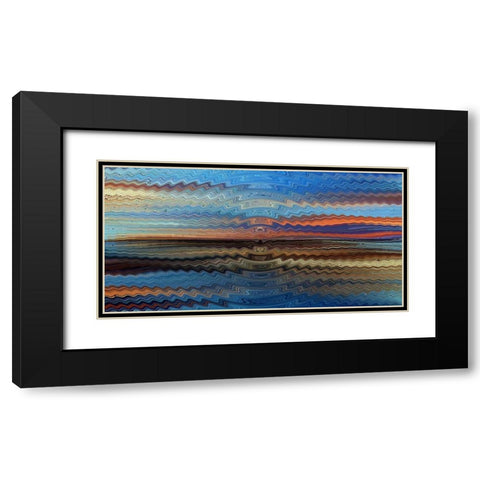 Bonneville Sunrise Black Modern Wood Framed Art Print with Double Matting by Manlove, David