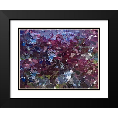 Its Lilac Black Modern Wood Framed Art Print with Double Matting by Manlove, David