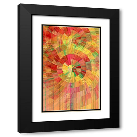 Lollipop Black Modern Wood Framed Art Print with Double Matting by Manlove, David