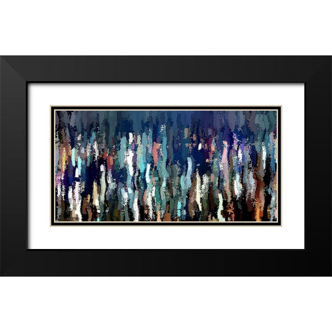 Effervescence 2 Black Modern Wood Framed Art Print with Double Matting by Manlove, David