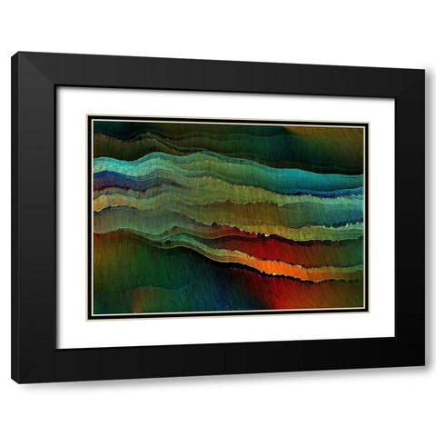 Polar Light Black Modern Wood Framed Art Print with Double Matting by Manlove, David