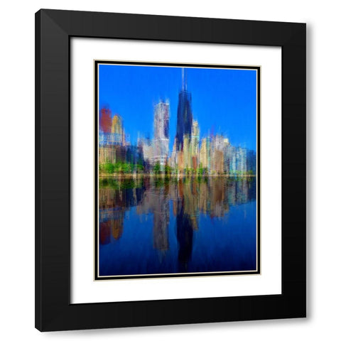 Hancock 3 Black Modern Wood Framed Art Print with Double Matting by Manlove, David
