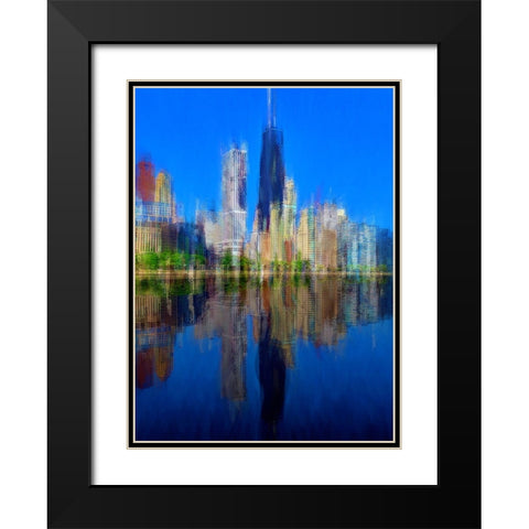 Hancock 3 Black Modern Wood Framed Art Print with Double Matting by Manlove, David