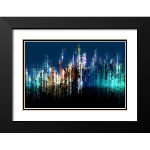 Dusk B Black Modern Wood Framed Art Print with Double Matting by Manlove, David