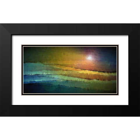 The Lighthouse Black Modern Wood Framed Art Print with Double Matting by Manlove, David