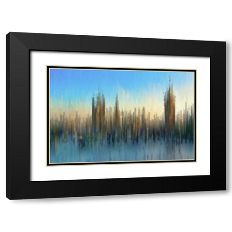 PixelWestminster Black Modern Wood Framed Art Print with Double Matting by Manlove, David
