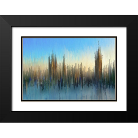 PixelWestminster Black Modern Wood Framed Art Print with Double Matting by Manlove, David