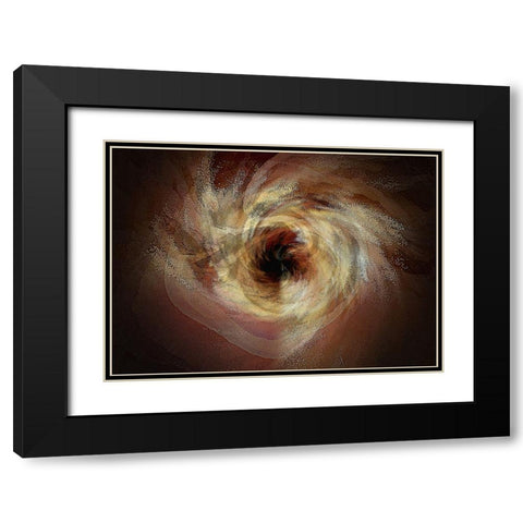 Black Hole Sun Black Modern Wood Framed Art Print with Double Matting by Manlove, David