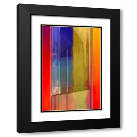 Oil Lamp Black Modern Wood Framed Art Print with Double Matting by Manlove, David