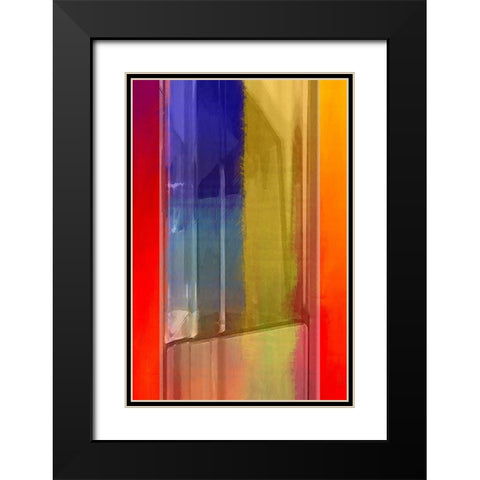 Oil Lamp Black Modern Wood Framed Art Print with Double Matting by Manlove, David