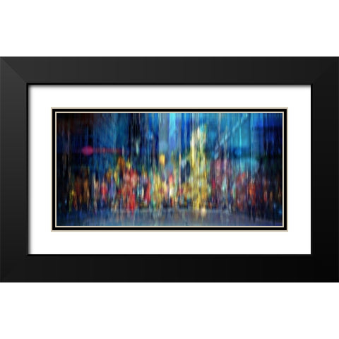 A Blur of Memories Black Modern Wood Framed Art Print with Double Matting by Manlove, David