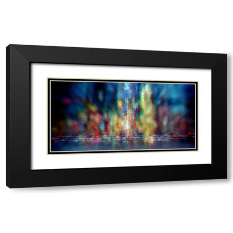 Neon Jungle Black Modern Wood Framed Art Print with Double Matting by Manlove, David