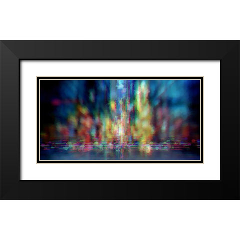 Neon Jungle Black Modern Wood Framed Art Print with Double Matting by Manlove, David