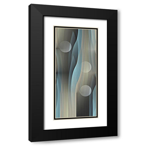 Macro Effervescence Black Modern Wood Framed Art Print with Double Matting by Manlove, David