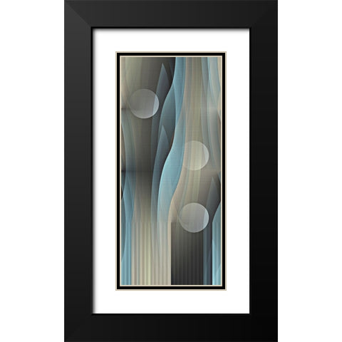 Macro Effervescence Black Modern Wood Framed Art Print with Double Matting by Manlove, David