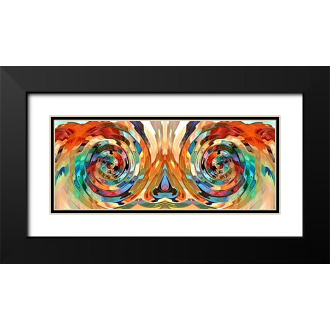 Minds Eyes Black Modern Wood Framed Art Print with Double Matting by Manlove, David