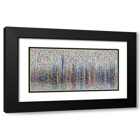 Enchanted Forest Black Modern Wood Framed Art Print with Double Matting by Manlove, David