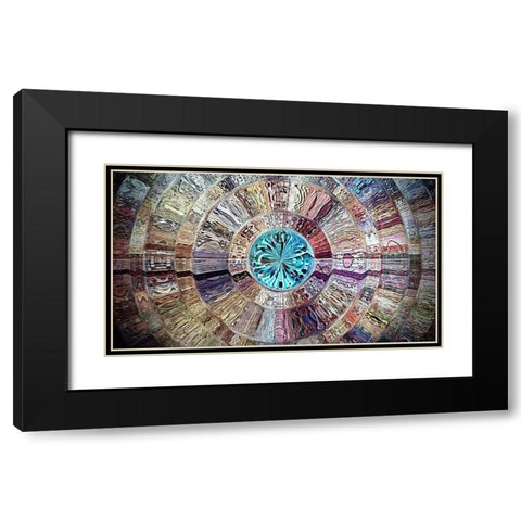 Fountain of Life Black Modern Wood Framed Art Print with Double Matting by Manlove, David