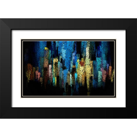 Atlantis Black Modern Wood Framed Art Print with Double Matting by Manlove, David