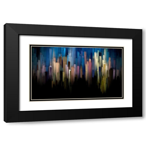 Spirits Rising Black Modern Wood Framed Art Print with Double Matting by Manlove, David