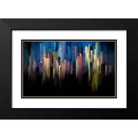 Spirits Rising Black Modern Wood Framed Art Print with Double Matting by Manlove, David