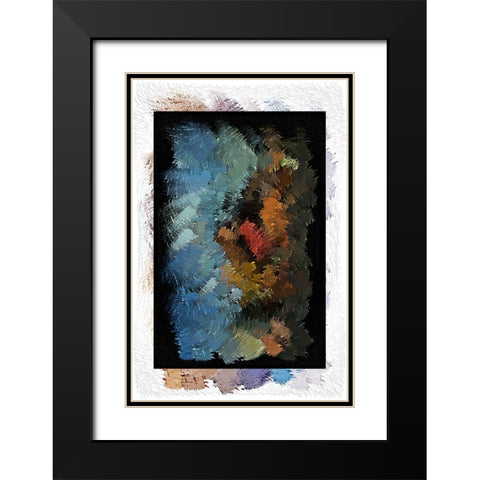 Illusion 1 Black Modern Wood Framed Art Print with Double Matting by Manlove, David